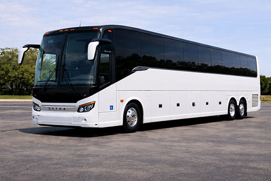 56-passenger charter bus available for charter in Amherst, NY